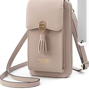 Beige wallet/purse combo